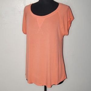 Pleione raw edge hem shirt